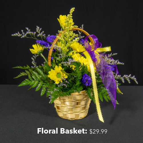 Floral Basket arrangement priced at $29.99.